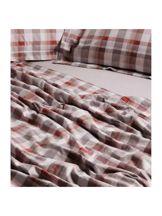 Das Home Happy Σετ Σεντόνια Υπέρδιπλα 240x260εκ. Taupe (4τμχ)