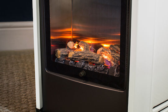 Coral Gas Manhattan Indoor-Gasheizung 3000W Schwarz 38x42x69cm