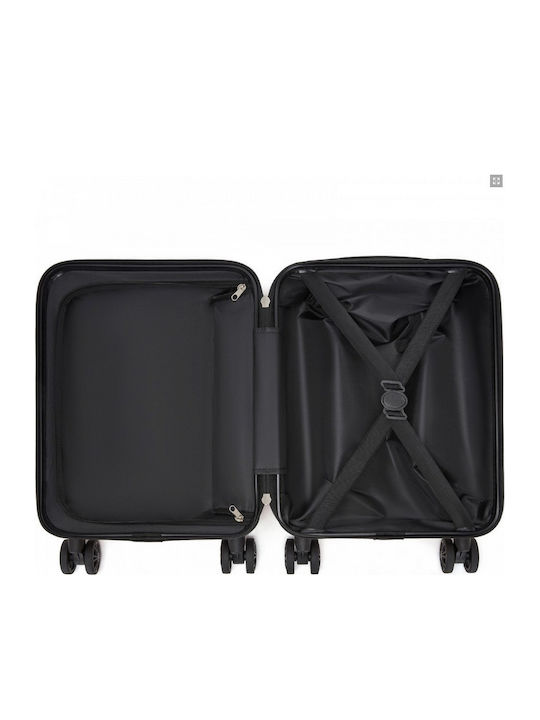 Miss Lulu Cabin Hard Travel Suitcase Gray with 4 Wheels Height 45cm