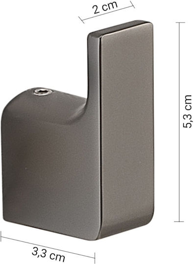 Gedy Pirinei Double Wall-Mounted Bathroom Hook Silver