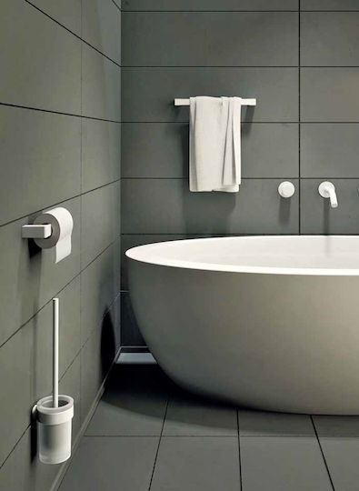 Gedy Pi23 Double Wall-Mounted Bathroom Rail Inox White