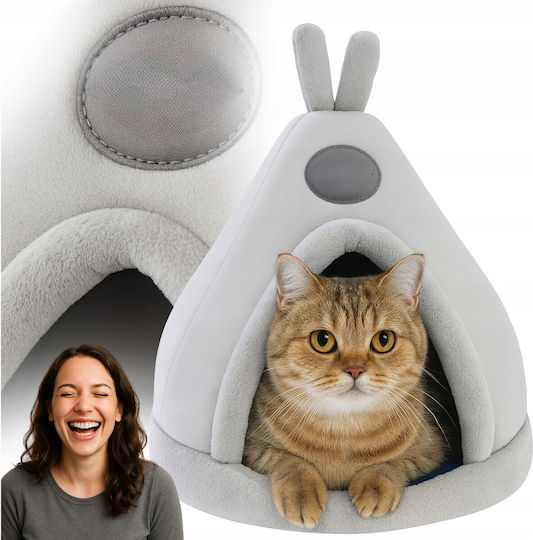 Dog Cat Bed Zola Soft Material Comfortable Cushion 45 X 45 X 42 Cm Gray