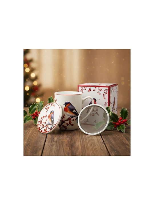 Christmas Mug Porcelain Multicolored D8.5cm.
