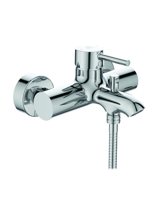 Ideal Standard Ceraline Mixing Bathtub Shower Faucet Complete Set Silver