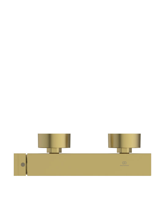 Ideal Standard Extra Αναμεικτική Μπαταρία Ντουζιέρας Πλήρες Σετ Χρυσή