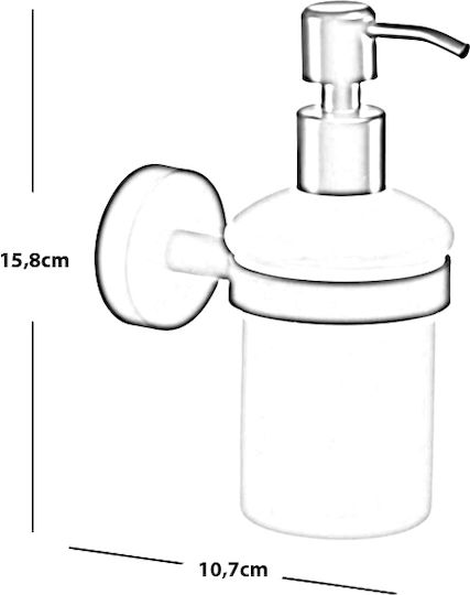 Gedy Eros Wall Mounted Dispenser made of Black Inox Steel