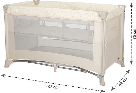 Lorelli Torino Playpen 2 Levels With Mattress Grey 68x127cm