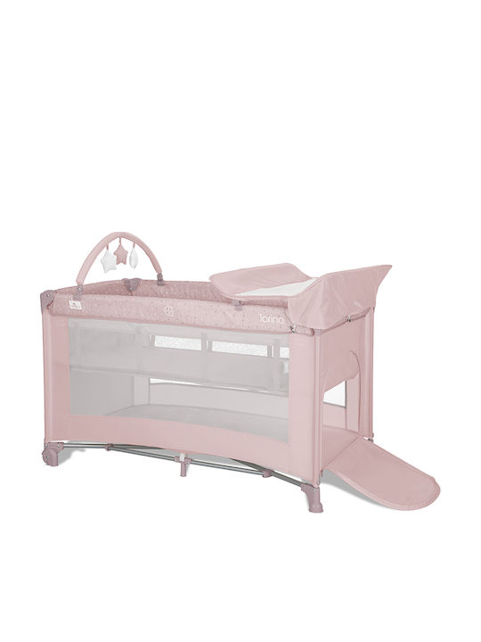 Lorelli Lorelli Baby Playpen 2 Levels With Mattress Pink 70x127cm