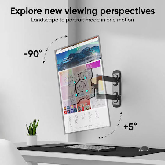 Onkron Wall TV Mount up to 43" Black