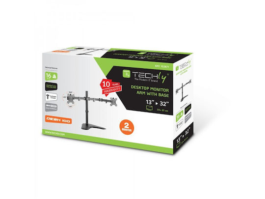 Techly Επιτραπέζια Βάση Οθόνης έως 32" με Βραχίονα (ICA-LCD 2524)