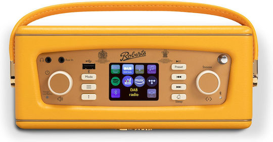 Roberts Revival IStream3L Επιτραπέζιο Ραδιόφωνο DAB+ με Bluetooth και USB Sunshine Yellow