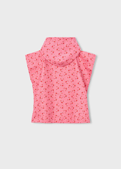 Mayoral Kinder Strandponcho Gestreift Mädchen Giraffe