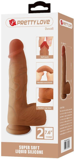 Dildo Dildo με Βεντούζα Flesh 33cm