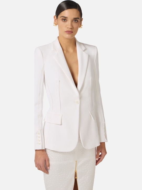 Elisabetta Franchi Damen Blazer White