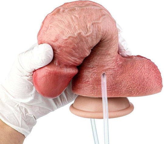 Kinksters Dildo Realistic Gonflabil cu Ejaculare Flesh 19.5cm