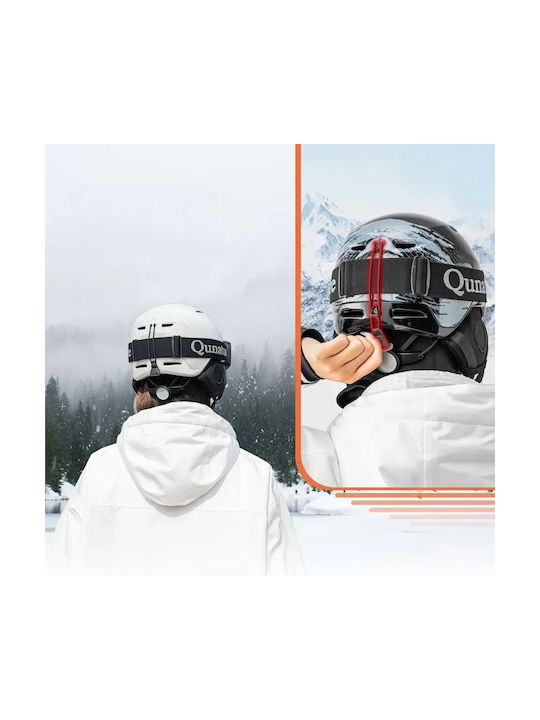Rockbros Ανδρικό Κράνος για Σκι & Snowboard σε Μαύρο Χρώμα