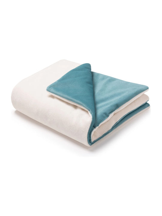 Jukki Blanket Nursery Swaddling Blankets Velvet Blue 55x75cm