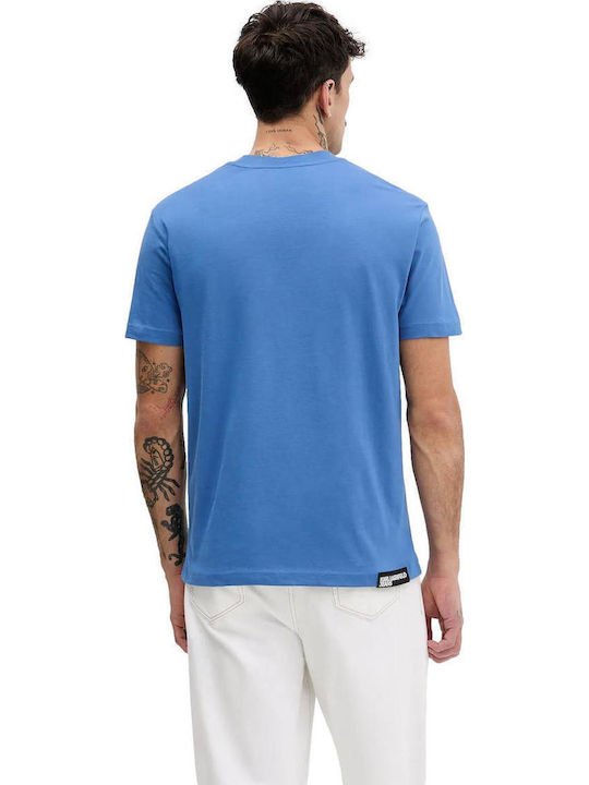 Karl Lagerfeld T-shirt Λευκό-μπλε