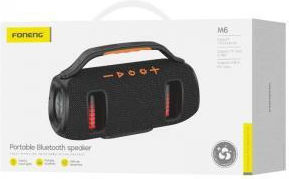 Foneng M6 Ηχείο Bluetooth 15W με Διάρκεια Μπαταρίας έως 3 ώρες Μαύρο
