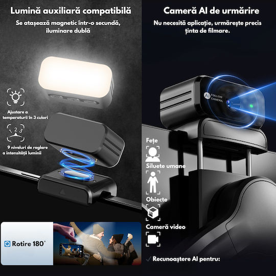 Gimbal für Mobiltelefone Schwarz