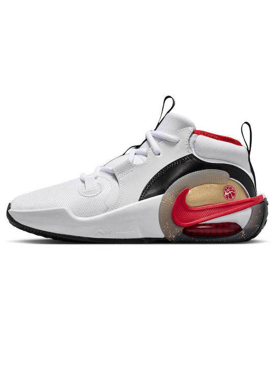 Kids Sports Shoes Basketball with Laces White