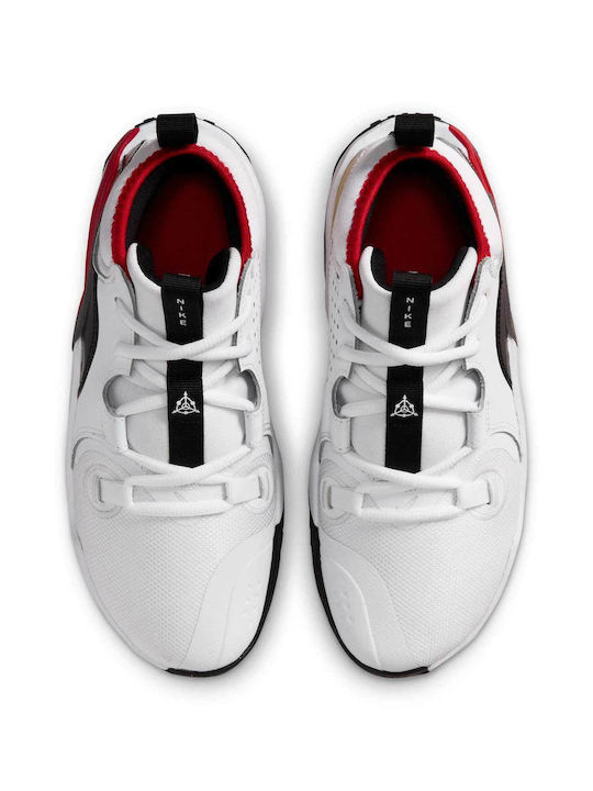Kids Sports Shoes Basketball with Laces White
