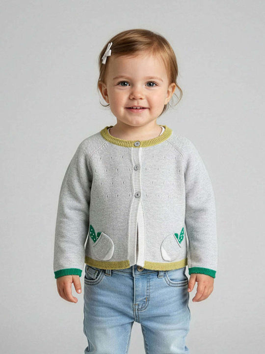 Kinderstrickjacke Baumwolle Gray