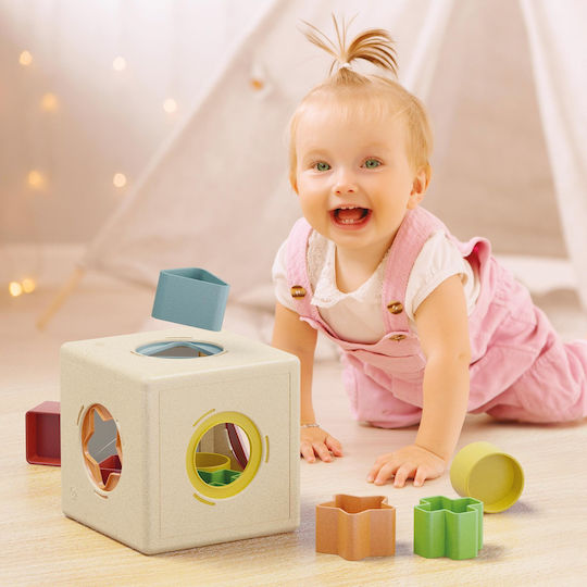Quercetti Shape Sorting Playbio Wooden Toy for 12+ Months