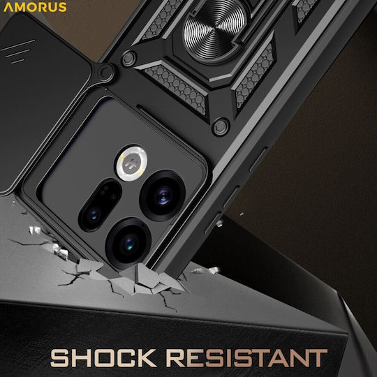 Amorus Back Cover Πλαστικό Μαύρο (Oppo Find X9 5G)
