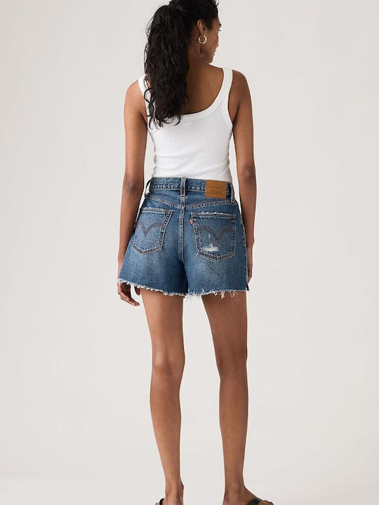 Ribcage Women's Jean Shorts Blue