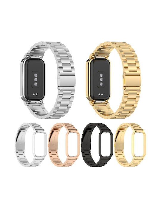 Xiaomi Smart Band 8 Active Λουράκι Ανοξείδωτο Ατσάλι Black