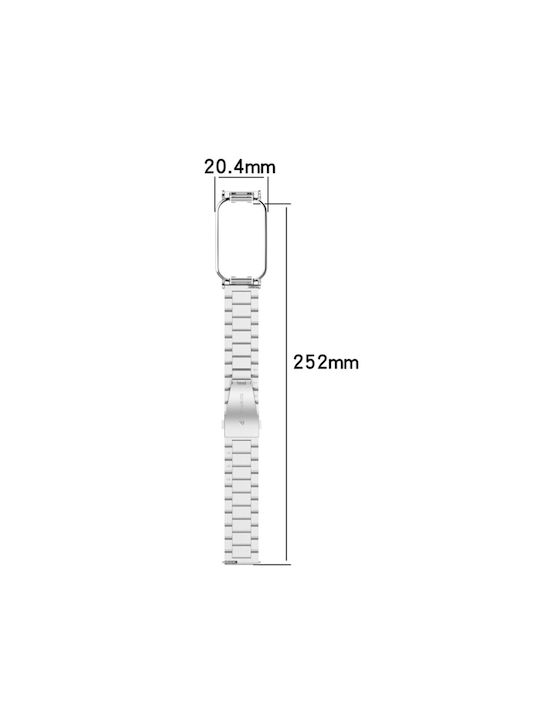 Xiaomi Smart Band 8 Active Curea Oțel Inoxidabil Neagră