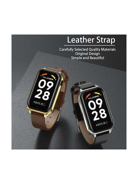 Xiaomi Smart Band 8 Active Mijobs Strap Synthetic Leather Black
