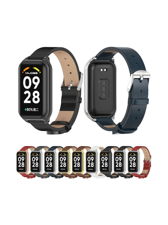 Xiaomi Smart Band 8 Active Mijobs Λουράκι Συνθετικό Δέρμα White Xiaomi Smart Band 8 Active Mijobs Λουράκι Συνθετικό Δέρμα White