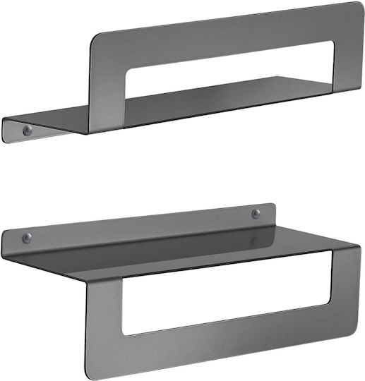 Gedy Badewannenregal Metallisch Silber