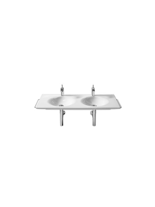 Roca Kalahari Wall-Mounted Bathroom Hook with Screws Silver