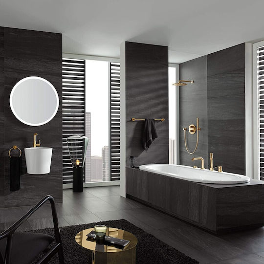 Grohe New Essentials Single Wall-Mounted Bathroom Rail ​60x5.4cm Brushed Warm Sunset