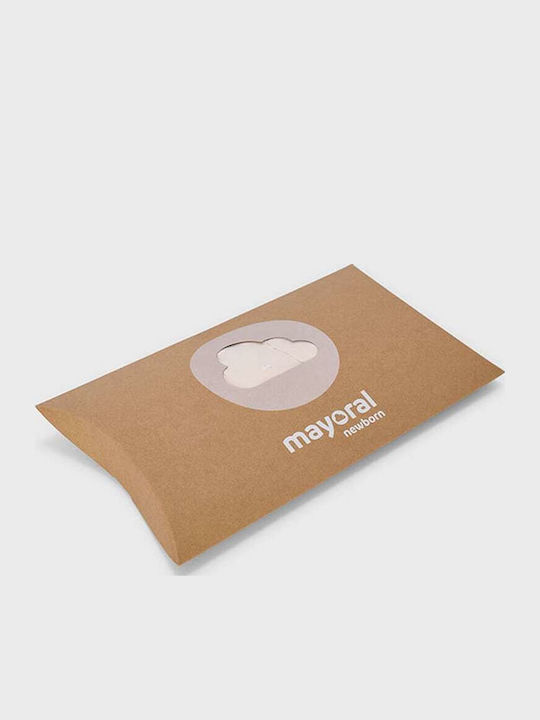 Mayoral Set Onesies With Cap Light Beige 3 Pieces