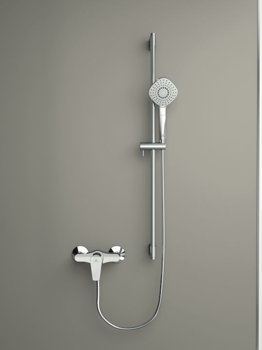 Ideal Standard Cerafine-D Αναμεικτική Μπαταρία Ντουζιέρας Ασημί