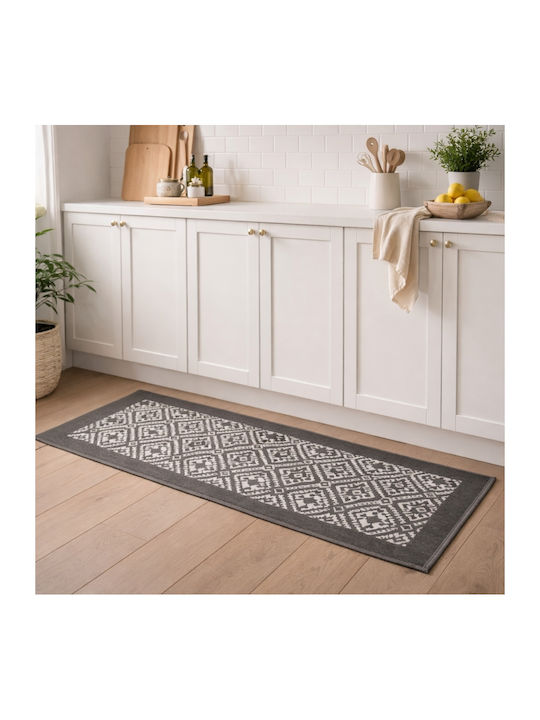 My Home Luxury Χαλάκι Κουζίνας Διάδρομος 50x120cm BZTH-07120 Γκρι