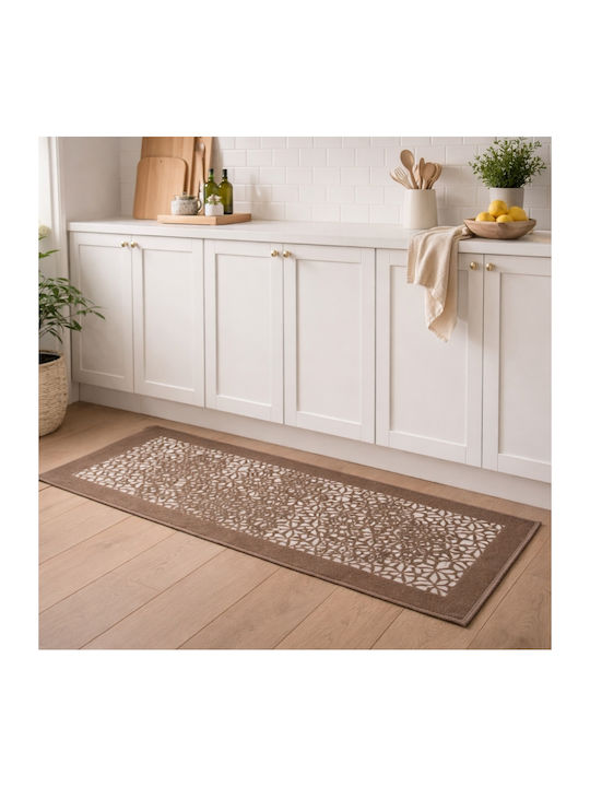 My Home Luxury Χαλάκι Κουζίνας Διάδρομος 50x120cm BZTH-06120 Μπεζ