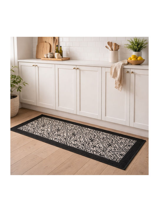 My Home Luxury Χαλάκι Κουζίνας Διάδρομος 50x120cm BZTH-09120 Μαύρο