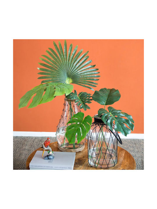 Artificial Decorative Branch Palm Tree Leaf Green 75cm Artekko