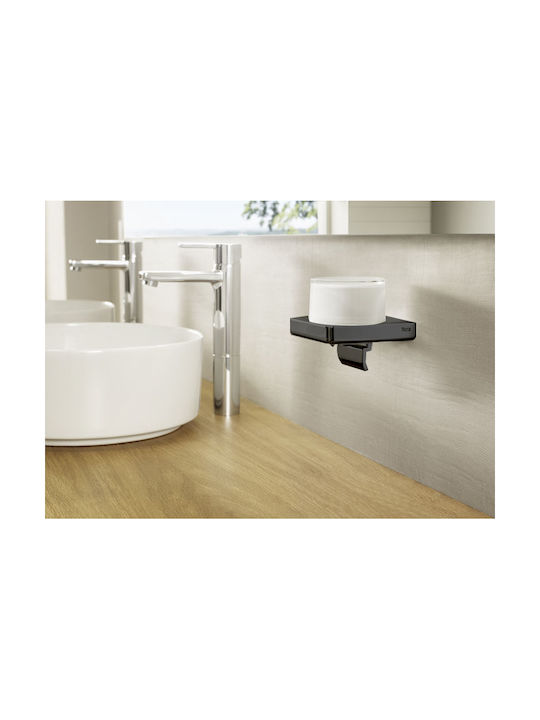 Roca Wall-mounted Dispenser Glass Black 160ml