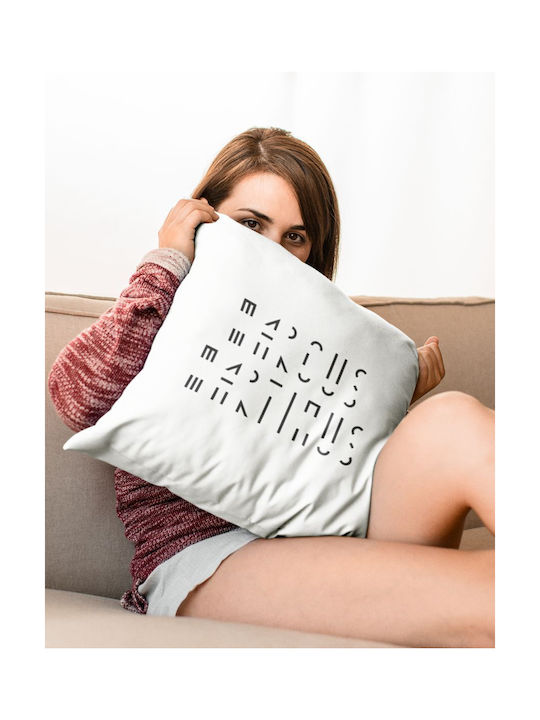 TKT Sofa Cushion White 40x40cm Marc-Mart Pillow