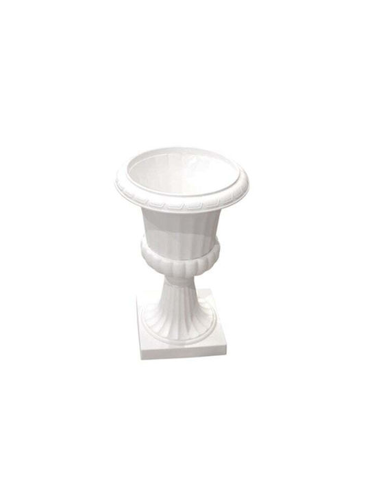 Paper Pack Διακοσμητικό Βάζο Πλαστικό Λευκό 21xΥ35cm