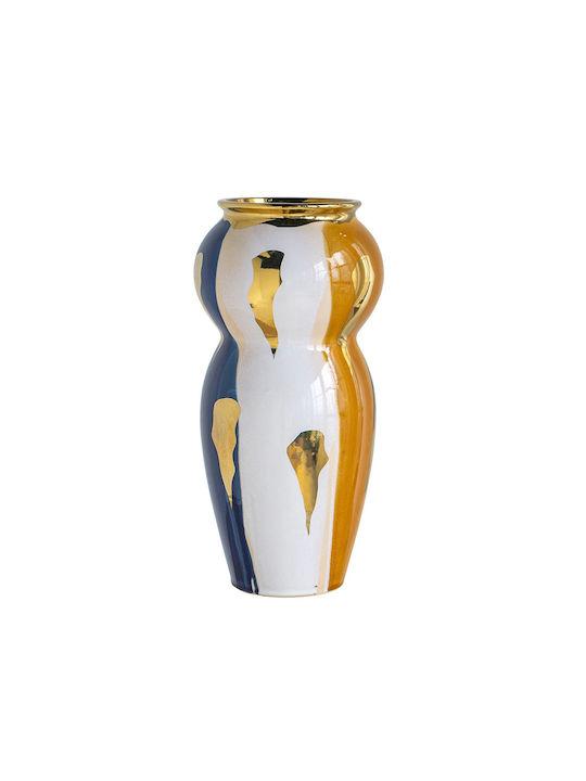 Artekko Ekko Decorative Ceramic Vase Multicolored 20x20x41.3 cm