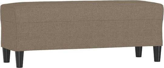 Stoff-Tabouret Mit Offenem Gelben Bezug 70x35x41cm