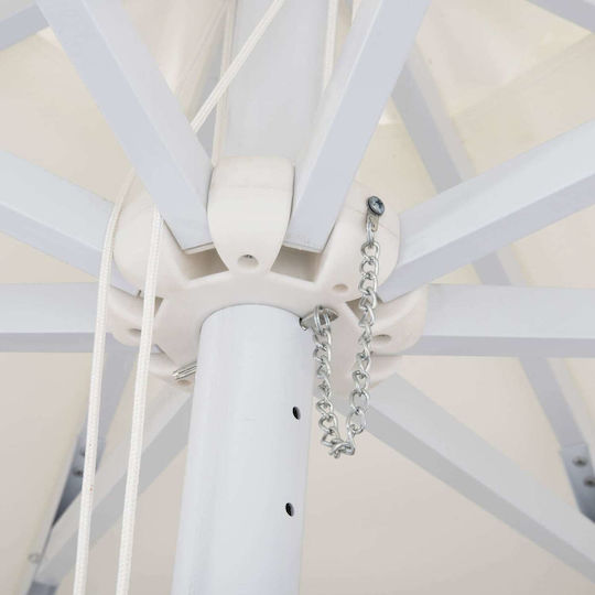 Professioneller Rundschreiben Aluminium Ecru Sonnenschirm