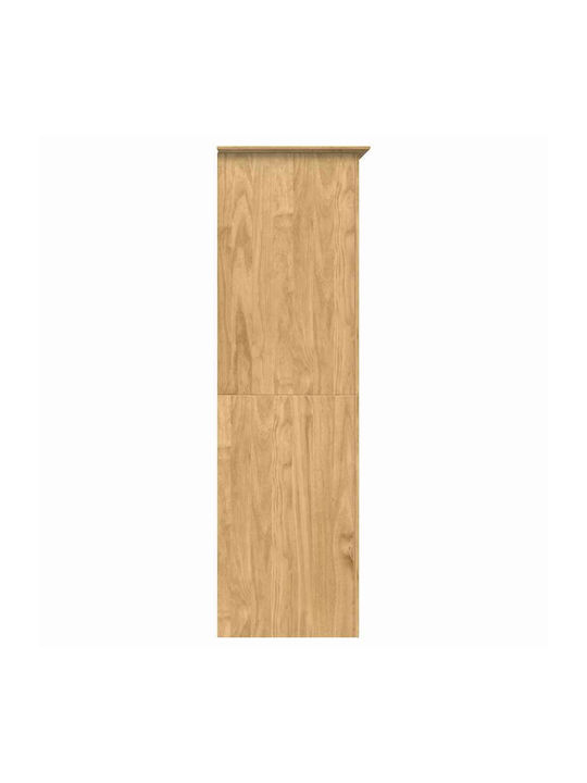Double Door Wardrobe Honey Brown 53.5x99x173cm